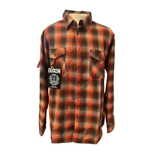NWT DIXXON & montana knife company colab long sleeve flannel BLOOD brothers  2X